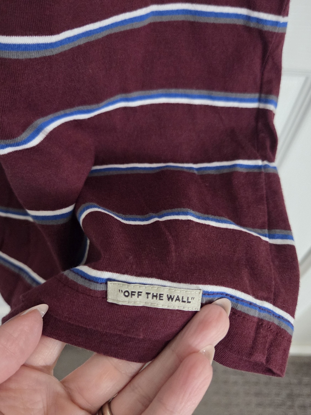 Vans Striped Maroon Tank Top - Picture 5 of 5